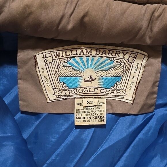 VTG Struggle Gear Puffer Jacket XL Hood Outdoor Hiking Gorp Street Tech Utility - Picture 3 of 16